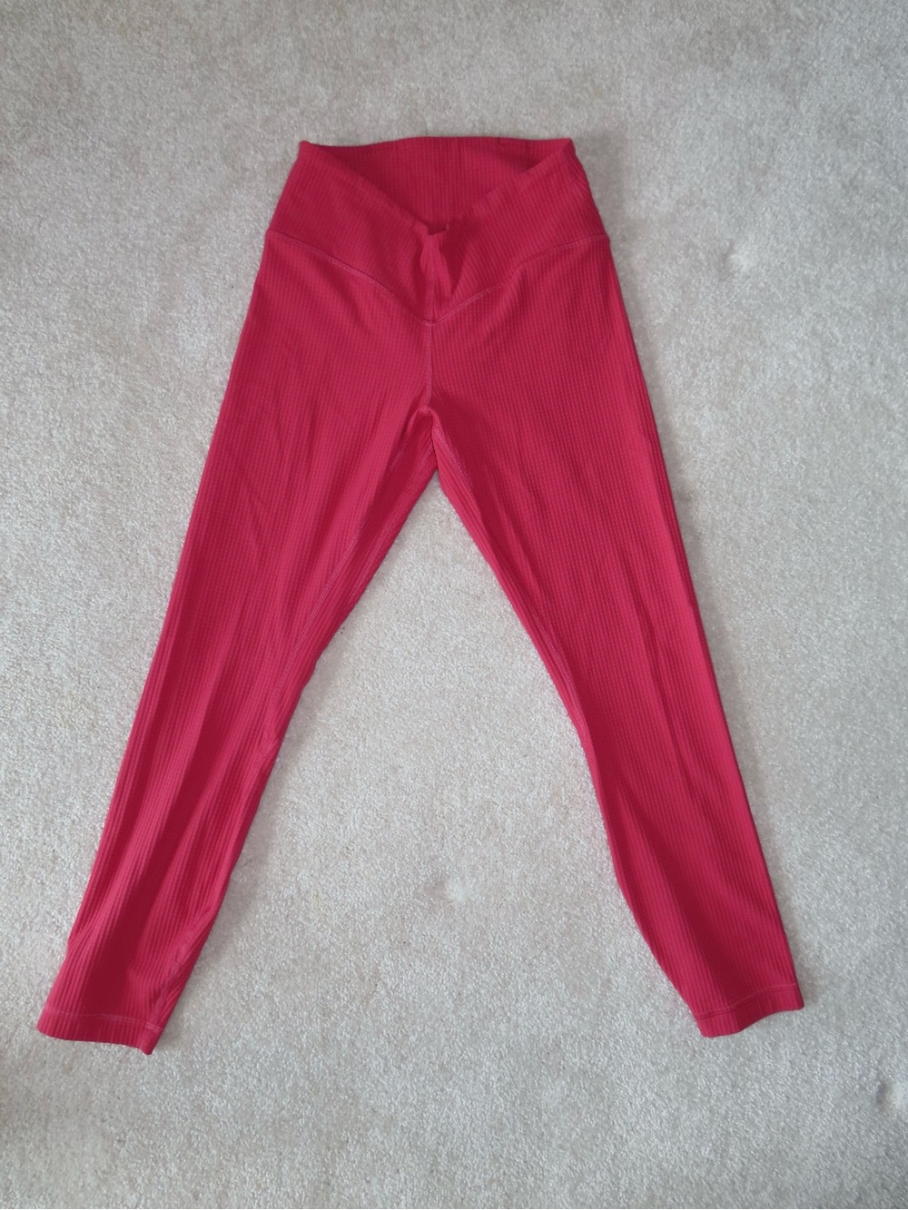 lululemon athletica Hot Pink Ribbed Leggings
